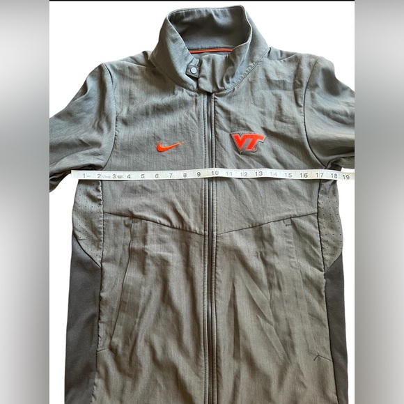 NIKE Virginia Tech Hokies Gray Zip Up Lightweight Jacket - Picture 5 of 10